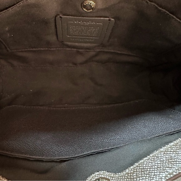 Coach Mini Christie Carryall Satchel in Crossgrain Gold Metallic Leather F23337 - Picture 13 of 16